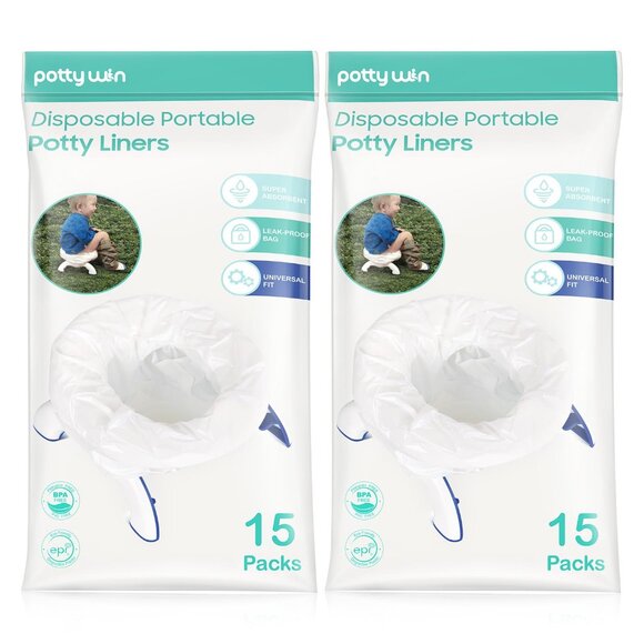 30 Counts] Disposable Potty Liners Compatible with OXO Tot 2-in-1 Go Potty, Pott - Picture 1 of 9